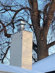 chimney cap that needs repair