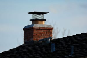 chimney crown with chimney guard
